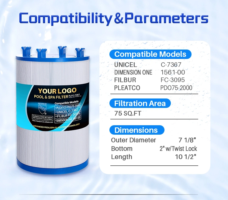 Compatible with Xls-7005 Low Minimum Quantity Hot Tub Filters for Sale